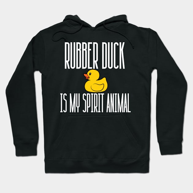 Rubber Duck Is My Spirit Animal Funny For Kids, Boys, Girls Hoodie by madara art1